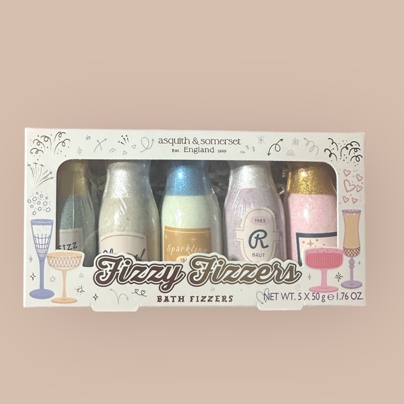 Other - Fizzy Fizzers Bath Fizzers Set of 5 Rose Scented - Multicolor